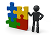 Assemble --Pictogram ｜ Person Illustration ｜ Free