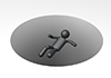 Fall into a hole-pictogram | person illustration | free