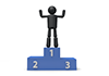 Winning --Pictogram ｜ Person Illustration ｜ Free