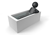 Take a bath-pictogram | person illustration | free