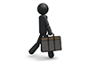 Commuting / Salaryman --Pictogram ｜ Person Illustration ｜ Free