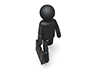 Heading to a business location --Pictogram ｜ Person illustration ｜ Free