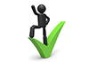 Achieve --Pictogram ｜ Person Illustration ｜ Free