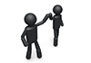 High five-pictogram | person illustration | free