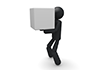 Moving work-pictogram | person illustration | free