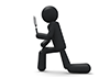 Use a magnifying glass-pictogram | person illustration | free
