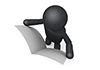 View morning edition --Pictogram ｜ Person illustration ｜ Free