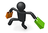 Looking forward to lucky bags-pictograms | person illustrations | free