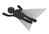 Put on a cloak-pictogram | person illustration | free