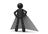 Cartoon Hero-Pictogram ｜ Person Illustration ｜ Free