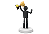 Winning --Pictogram ｜ Person Illustration ｜ Free
