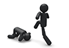Weak bullying-pictograms | person illustrations | free