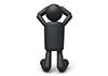 Hands behind the head-pictograms | person illustrations | free