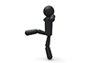 Kicking people-pictograms | person illustrations | free