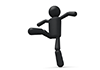 Kick the ball-pictogram | person illustration | free