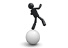Losing balance-pictograms | person illustrations | free