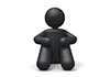 Gymnastics sitting-pictogram | person illustration | free