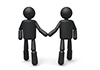 Hold hands-pictograms | person illustrations | free