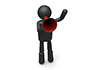 Salesman to advertise-pictogram | person illustration | free