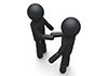 Shake hands-pictograms | person illustrations | free
