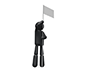 Standard-bearer-pictogram | person illustration | free