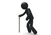 Grandpa-Pictogram ｜ Person Illustration ｜ Free