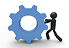 Part of the gear-pictogram | person illustration | free