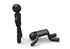 Dogeza and apologize --Pictogram ｜ Person Illustration ｜ Free