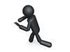 Walk down | Aruki smartphone | Dangerous --Pictogram | Person illustration | Free