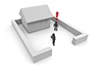 Enter the off-limits area | Annoying | Smartphones-Pictograms | People Illustrations | Free