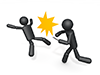 Collide with people | Walking smartphone | Annoying --Pictogram | Person illustration | Free