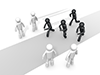 Group | Walking smartphone | I'm crazy about games --Pictogram | Person illustration | Free