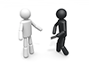 Walking smartphone | Be careful | Arguing-Pictogram | Person illustration | Free