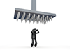 Danger of life | Stinging | Falling objects-Pictograms | People illustrations | Free