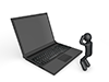PC does not start | Trouble | Repair-Pictogram | Person illustration | Free