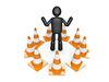 Triangular Cone | Enclosure | Construction --Pictogram | Person Illustration | Free