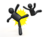 Kicking people | Refreshing | Refreshing --Pictogram | Person illustrations | Free