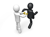 Screwing | Old-fashioned way | Robots-Pictograms | People Illustrations | Free