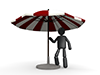 Under Umbrellas | Beach | Vacation-Pictograms | People Illustrations | Free