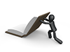 Gaining Knowledge from Books | Reading | Hobby Time-Pictograms | People Illustrations | Free