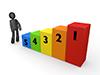 Looking at the top of the stairs | Looking at the top | Ascending --Pictogram | Person illustration | Free