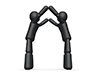 Welcome | Rejoice | Tunnel-Pictogram | Person Illustration | Free