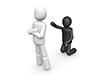 Not dealt with | Turn away | Ignored --Pictogram | Person illustration | Free
