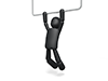Desperately clinging | I don't want to fall | Step on --Pictogram | Person illustration | Free