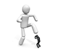Stepping on others | Giant | Giant-Pictogram | Person Illustration | Free