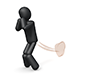 Playing flatulence | Smelly flatulence | Embarrassing --Pictogram | Person illustration | Free
