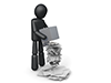 Votes fall from ballot box | Election results | Opening --Pictogram | Person illustration | Free