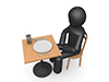 Hungry | No food | No money-Pictograms | People Illustrations | Free