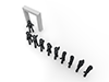 There is a line | Line up in front of the store | You can't eat unless you line up --Pictogram | Person illustration | Free