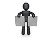 Tell the report | Announcement | Documents-Pictogram | Person illustration | Free